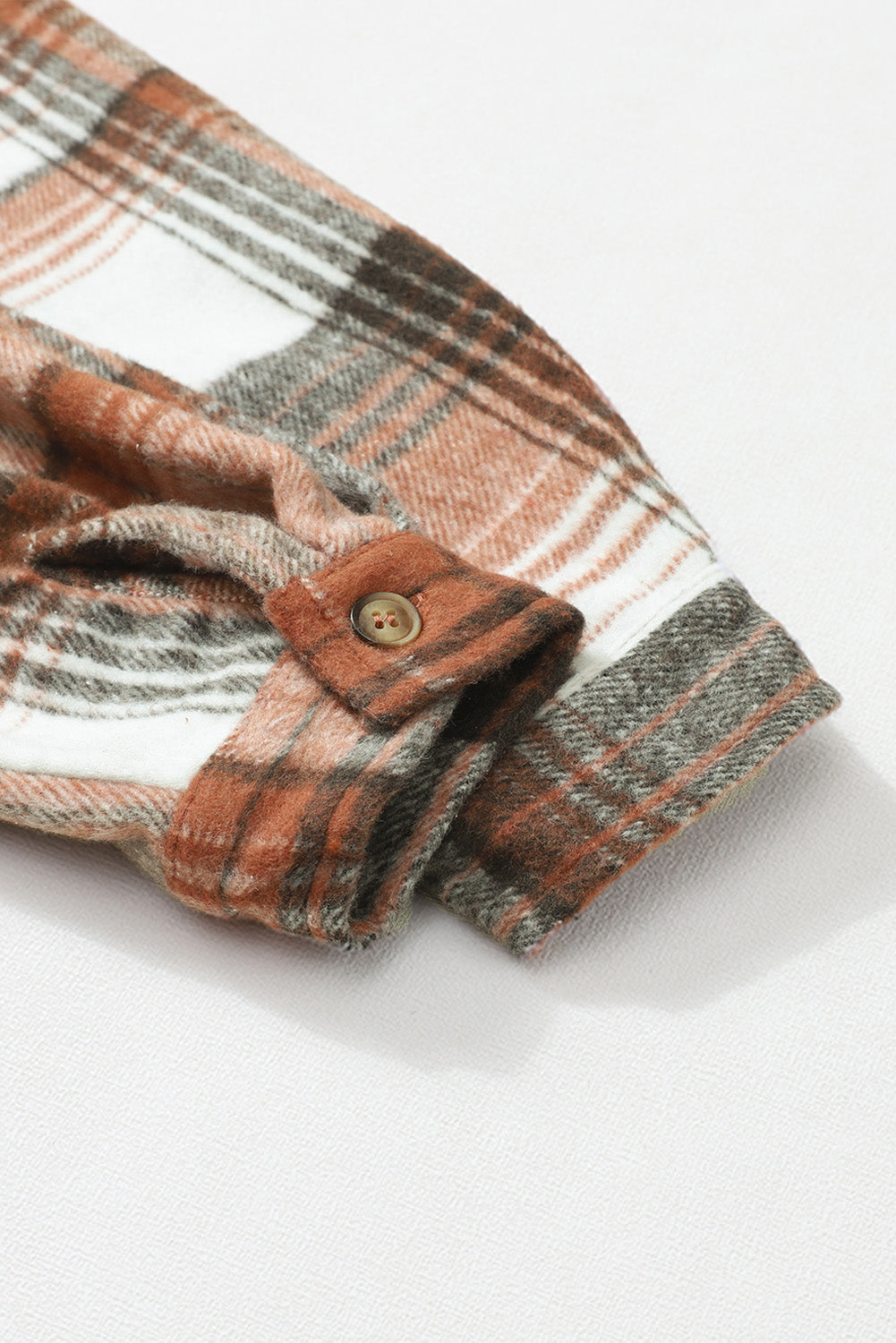 Orange Fall Flannel Shacket