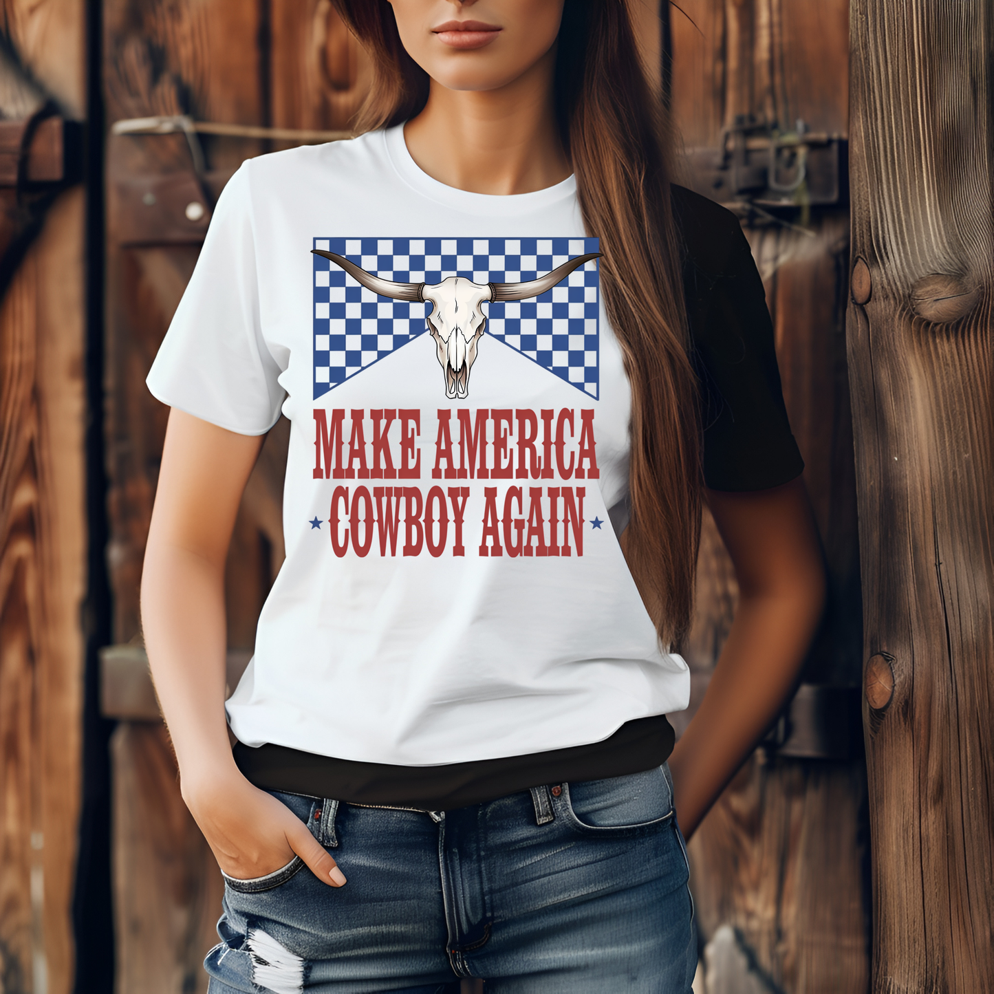 Make America Cowboy Again Graphic T