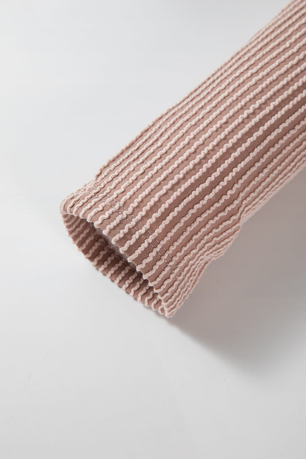 Brown Patchwork Corded Drawstring Hoodie