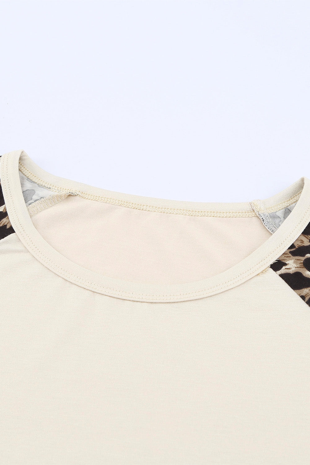 Beige Cheetah Print Top
