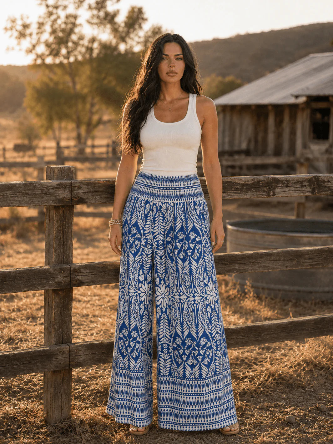 The PS Collective | The Breezy Print Wide-Leg Palazzo Pants