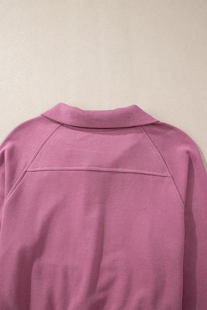 Valerian Quarter Zip Kangaroo Pocket Sweatshirt