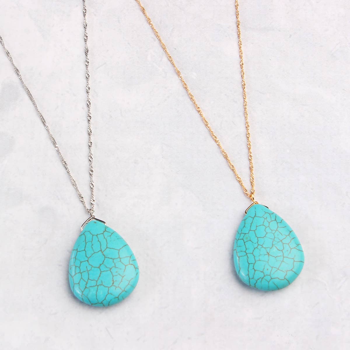 Desert Sky Turquoise Pendant Necklace