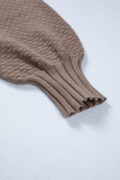 Cozy Mixed Knit Button-Up V-Neck Cardigan (S–XL)