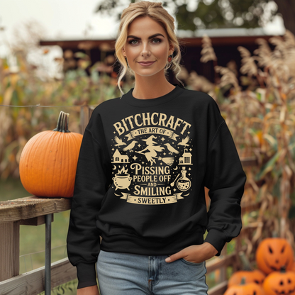"Bitch Craft" Witch Crew Neck Sweatshirt