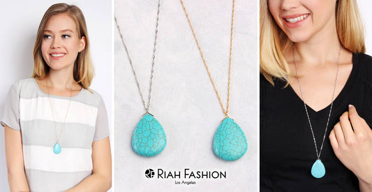 Desert Sky Turquoise Pendant Necklace