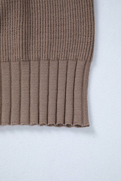 Cozy Mixed Knit Button-Up V-Neck Cardigan (S–XL)