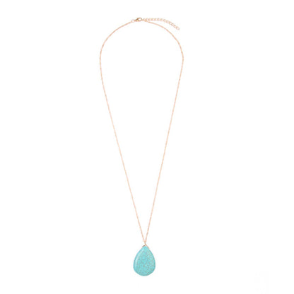 Desert Sky Turquoise Pendant Necklace