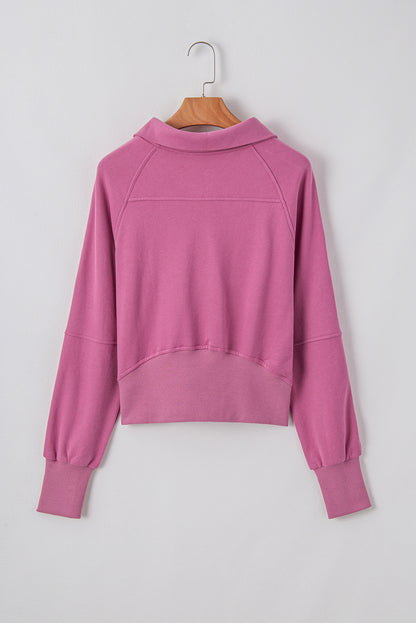 Valerian Quarter Zip Kangaroo Pocket Sweatshirt