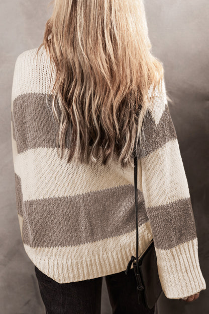 Simply Taupe Loose Pullover Sweater