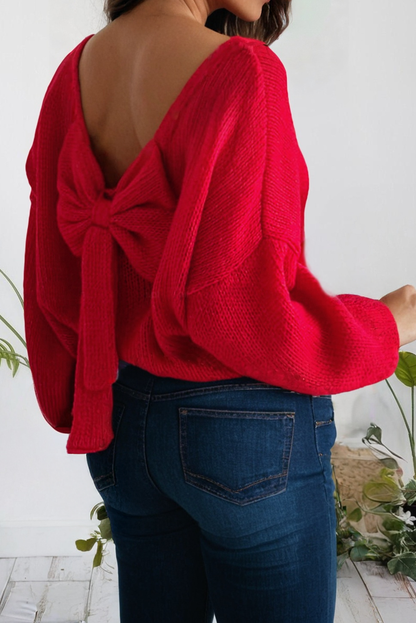 Back Bow Romance Knit