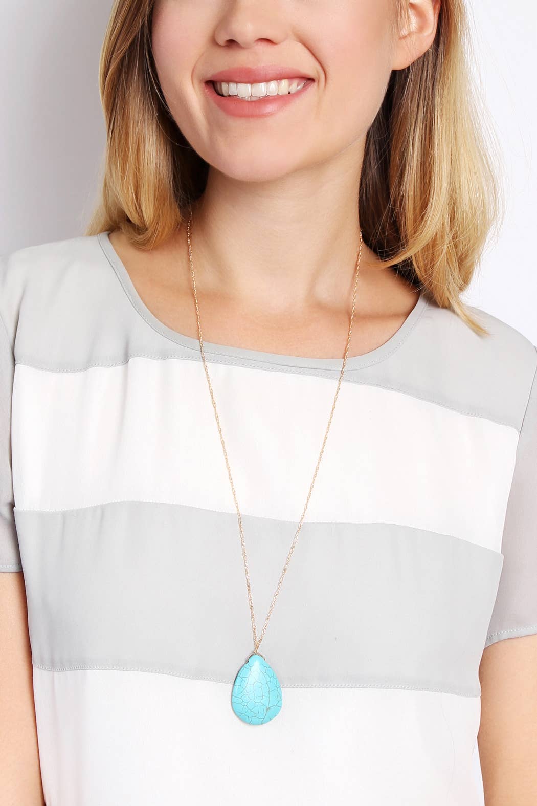 Desert Sky Turquoise Pendant Necklace