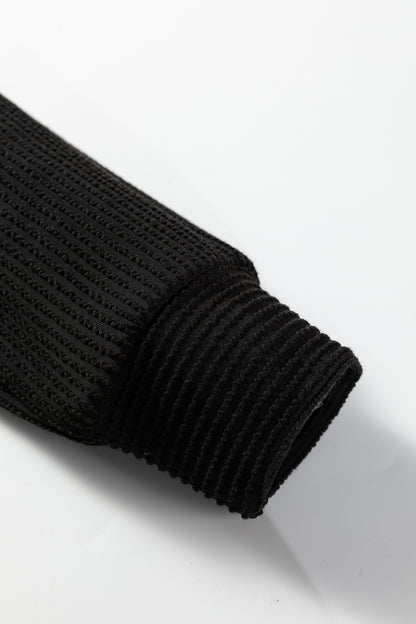 Outlined Merry Letter Graphic Loose Long Sleeve Top