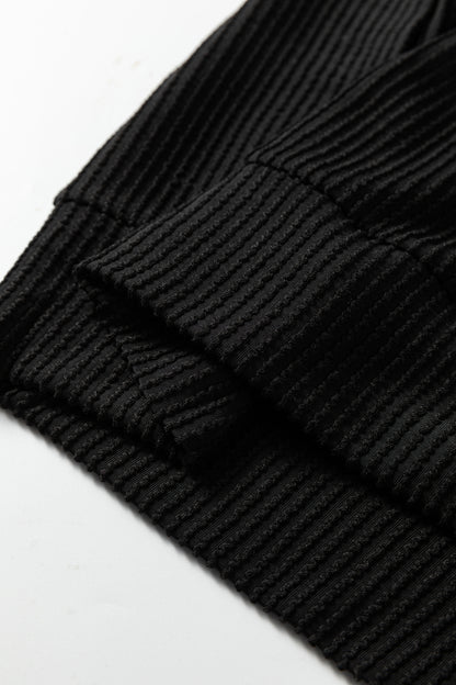 Outlined Merry Letter Graphic Loose Long Sleeve Top