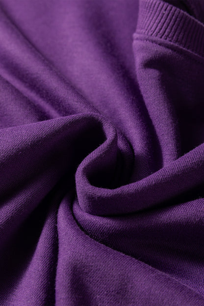 Vikings Purple Varsity Oversized Sweatshirt